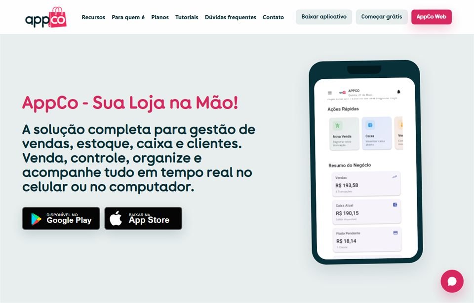 Miniatura do site APPCO desenvolvido pela PandaMKT